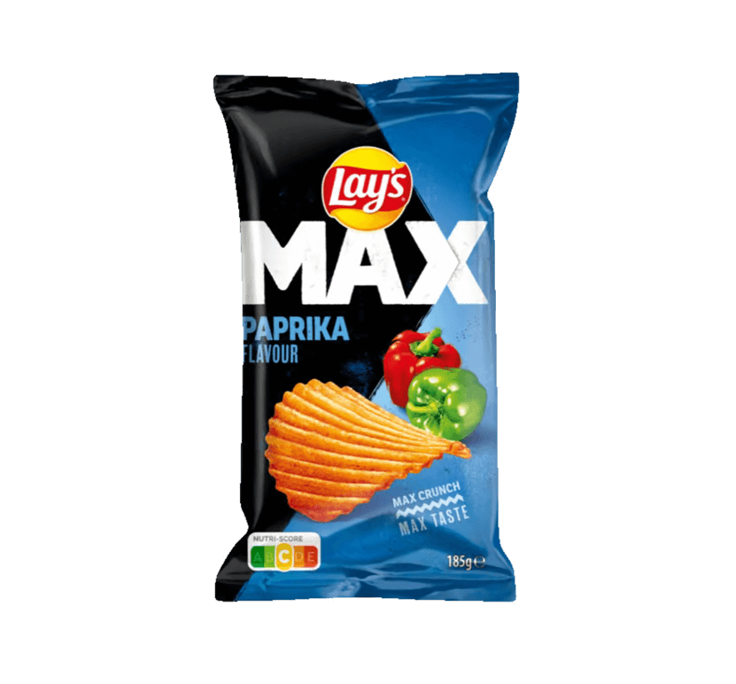 Lay's MAX Bags: Paprika - 185g x 22 Stk