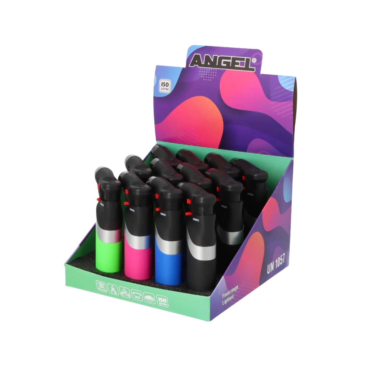 Angel Jet Lighter Gun Large - 12 Stk