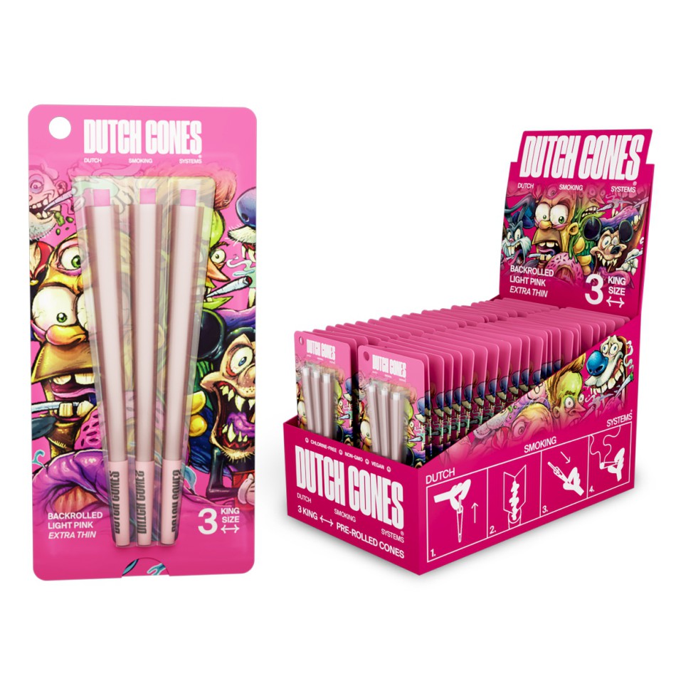 Dutch Cones KS Pink - 3 x 32 Stk