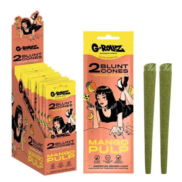 G-Rollz Blunt Cones Mango - 2 x 12 Stk