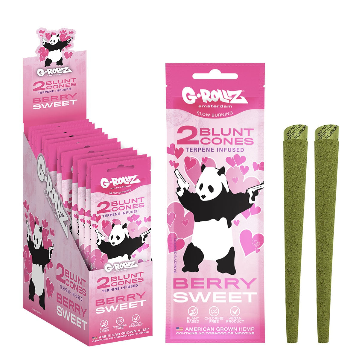G-Rollz Blunt Cones Sweet Berry - 2 x 12 Stk