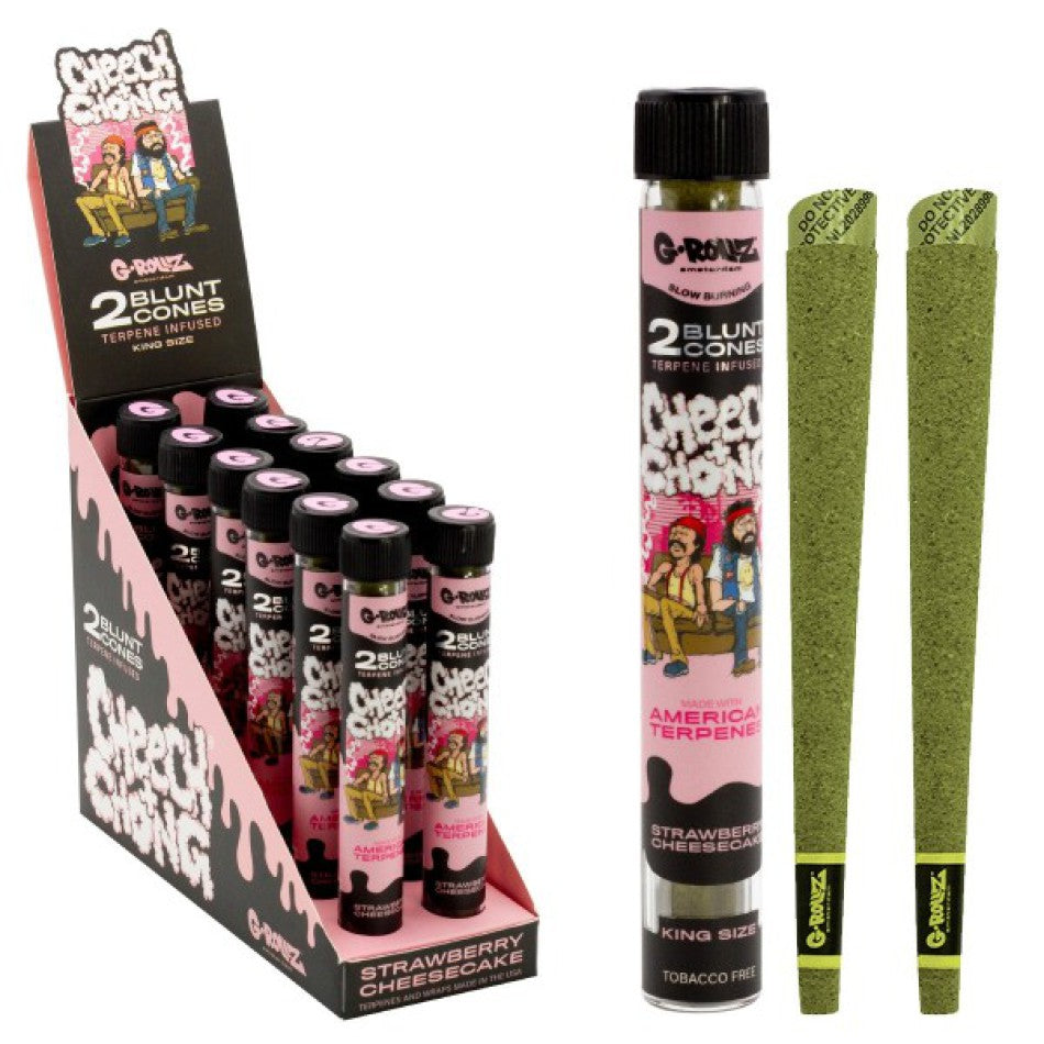 G-Rollz KS Blunt Cones Strawberry Chees Cake - 2 x 12 Stk