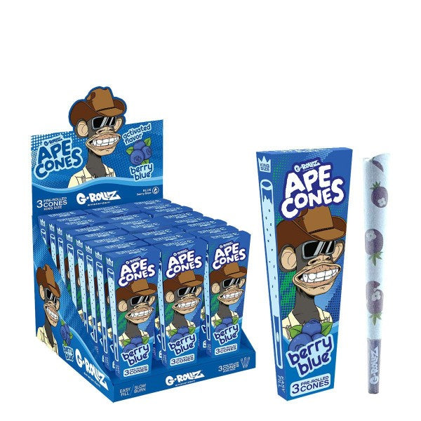 G-Rollz KS Cones Click-Activate Blueberry - 3 x 24 Stk