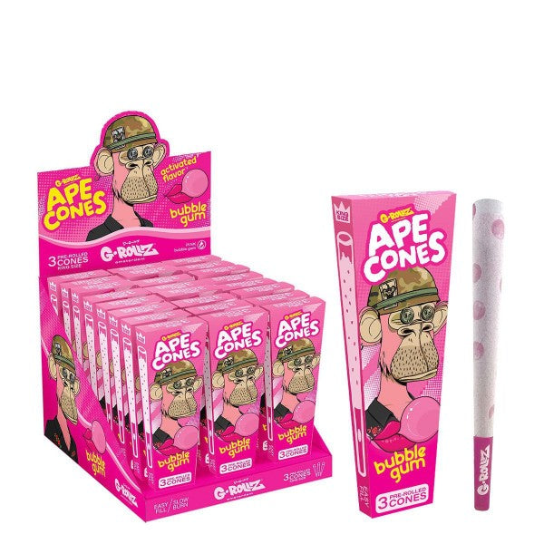 G-Rollz KS Cones Click-Activate Bubble Gum - 3 x 24 Stk