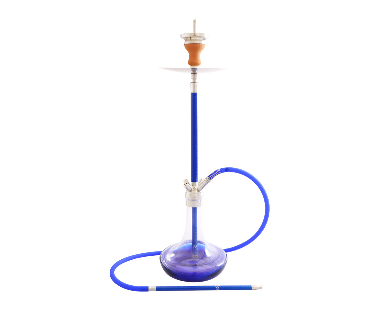 Hookah: Al-Mani CarbonoX Silver/Blue/Red/Green - 840mm