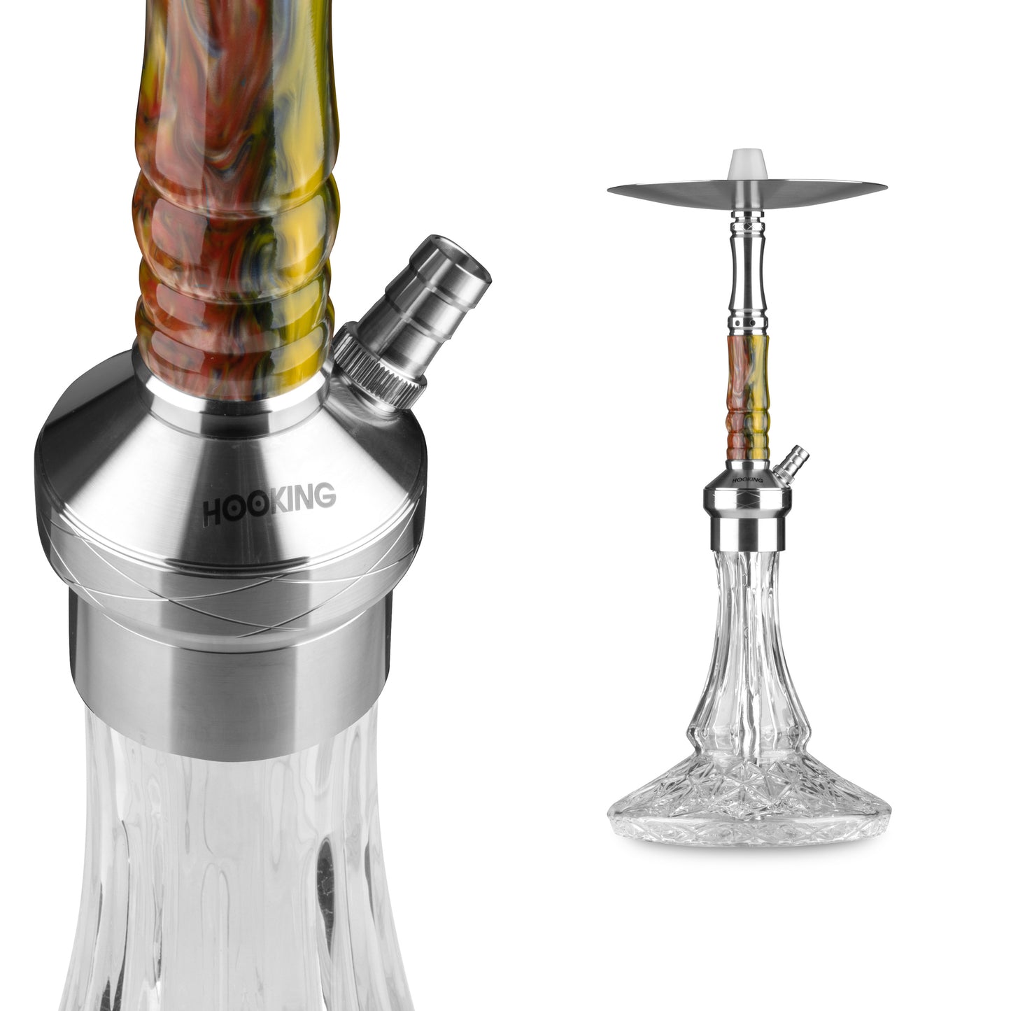 Hookah: Al-Mani Urus-Trondheim 5-colors - 560mm - Norwegian Collection