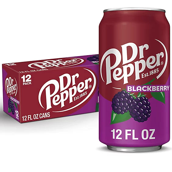 (USA) Dr. Pepper BOX: Blackberry - 355ml x 12 Stk