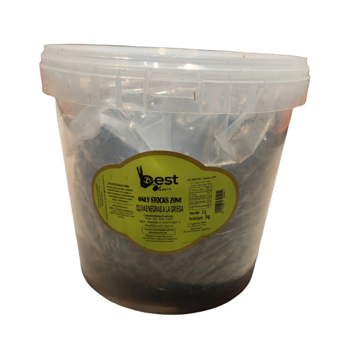 Beladi Bucket: Black Olives - 8kg x 1 Stk