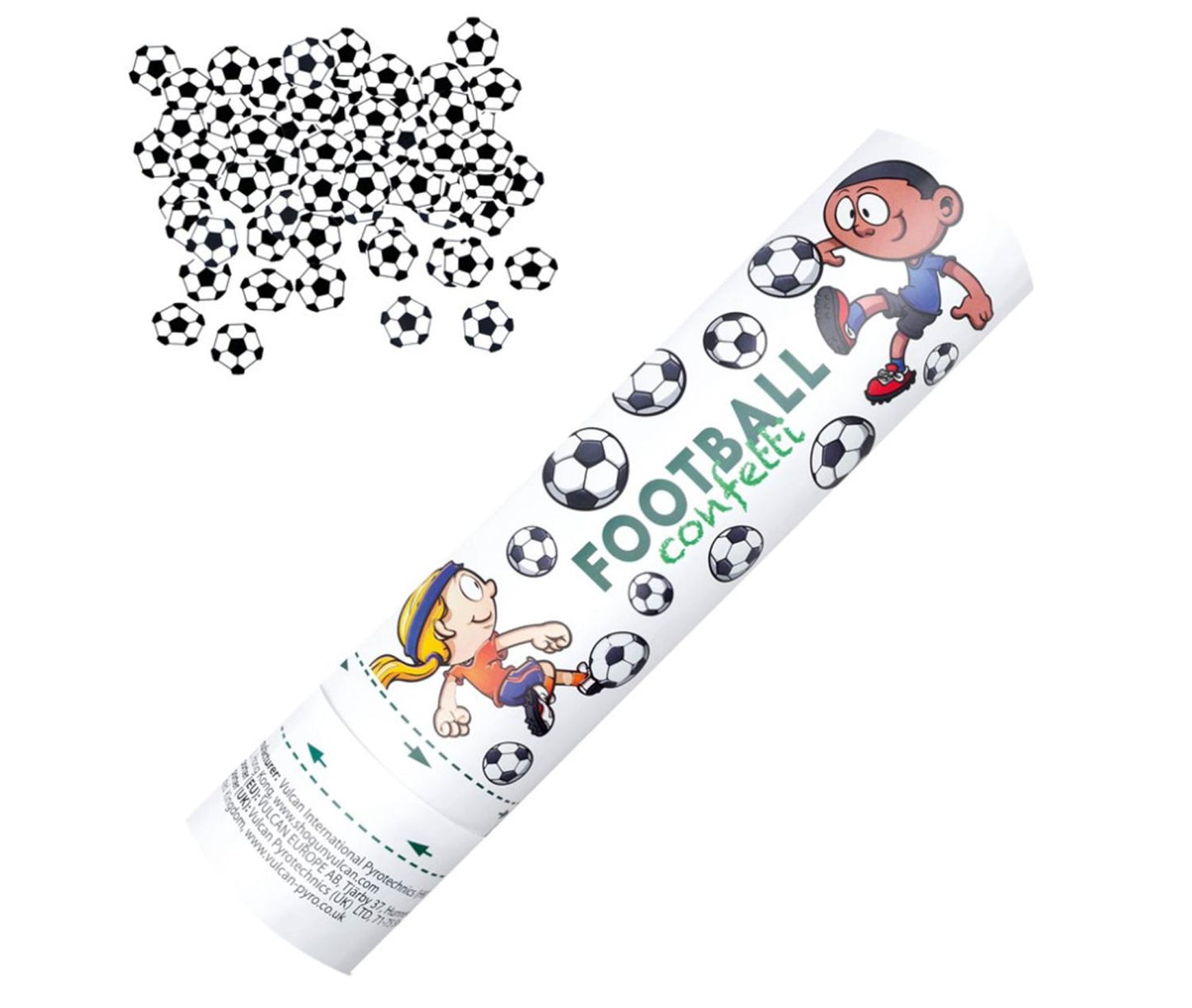 Konfetti Fotboll 25cm 12 Stk