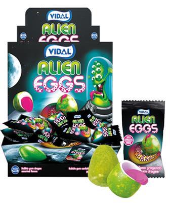 Vidal Alien Eggs Bubble Gum - 200stk