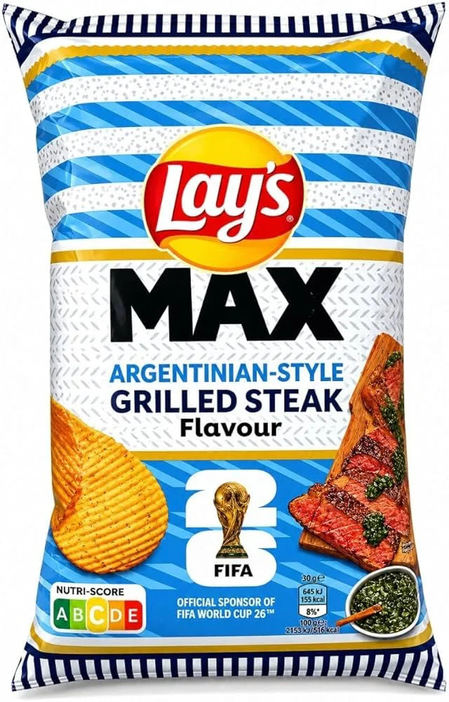 Lay's MAX Argentinian Grilled Steak 120g x 25stk