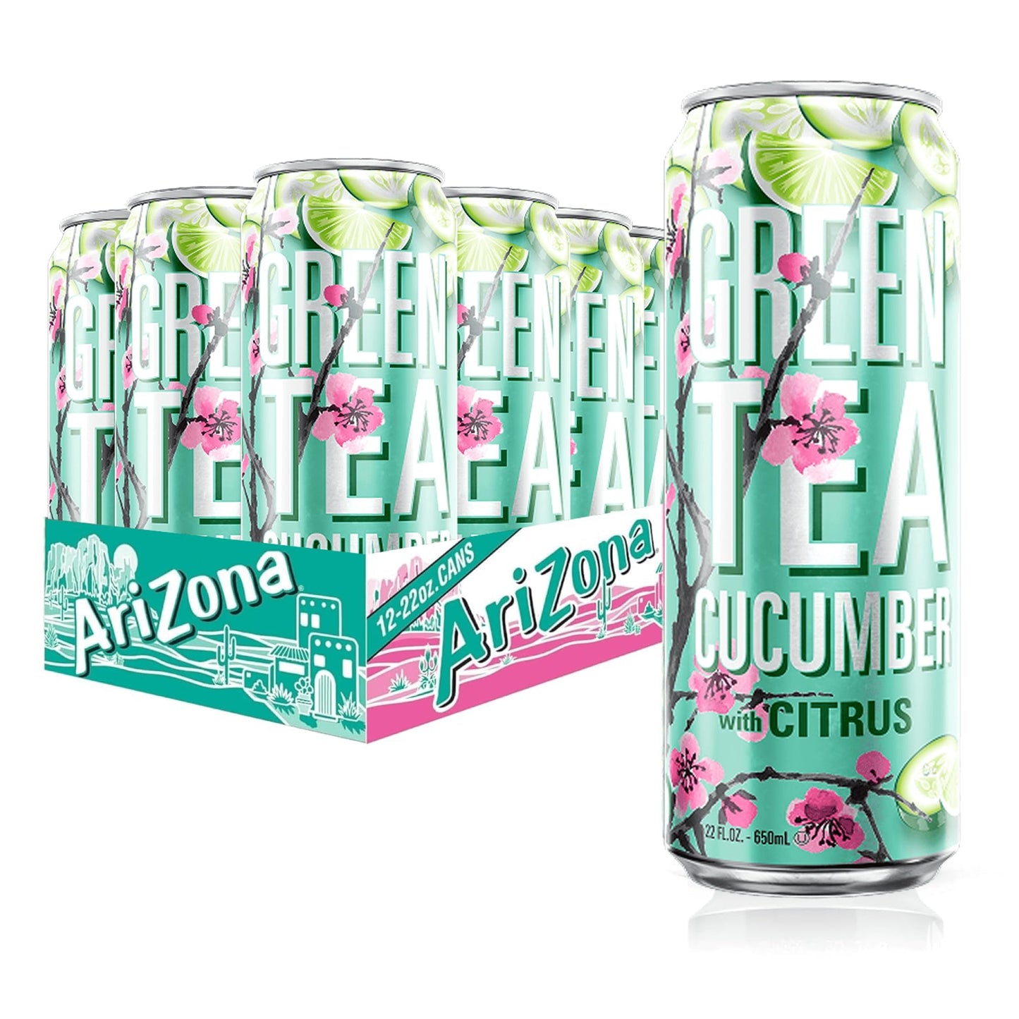 Arizona Green Tea Cucumber Citrus (650ml) - 24 Stk
