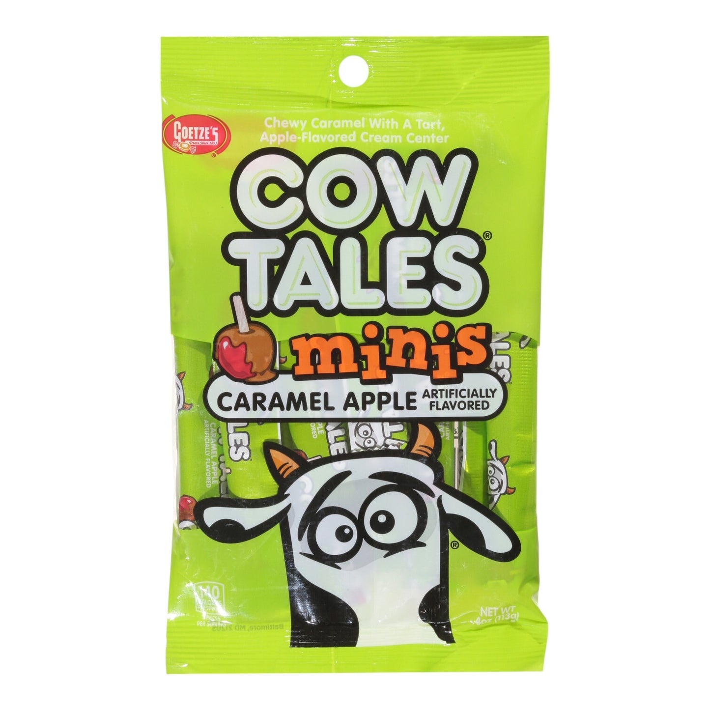 Cow Tales Bags: Minis Caramel Apple - 113g x 9 Stk