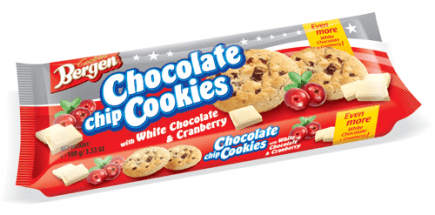 Chocolate Chip Cookies Cranberry 100g 25Stk