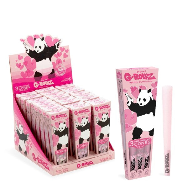 G-Rollz KS Cones Panda Pink - 3 x 24 Stk