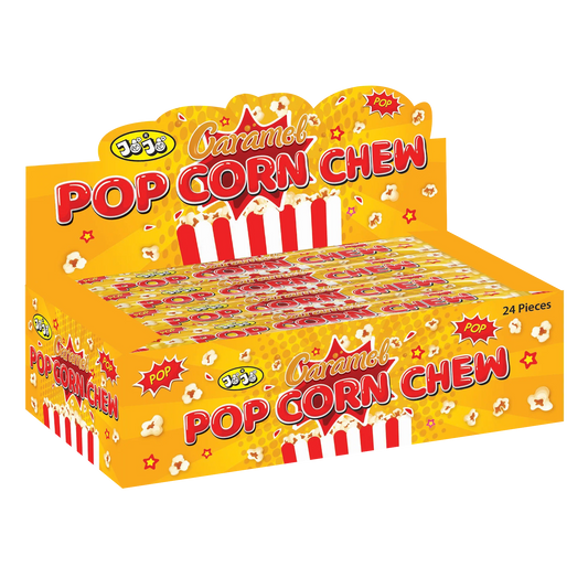 JoJo Caramel Popcorn Chew 20g - 24stk