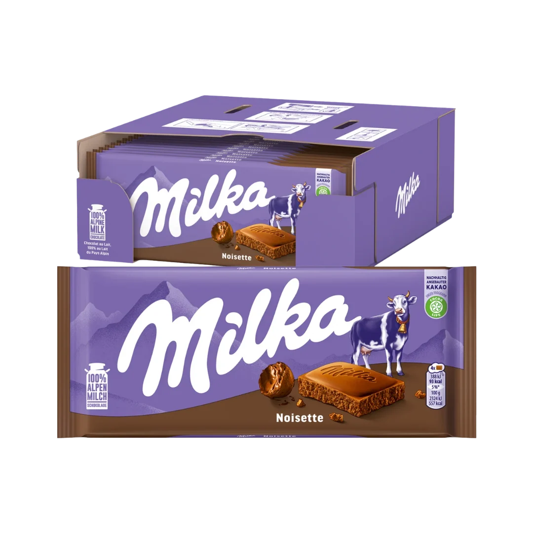 MILKA NOISETTE 90G x 25stk