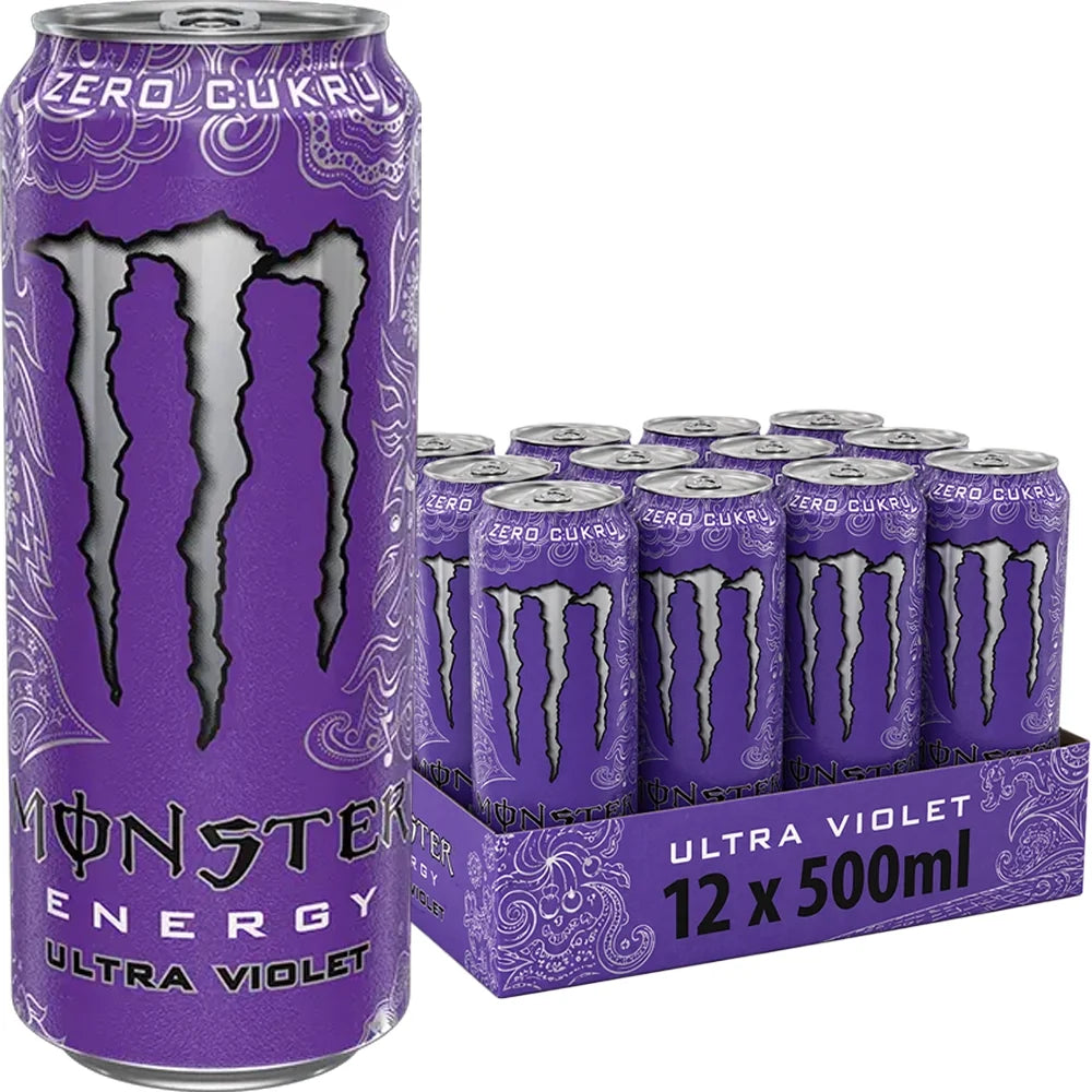 MONSTER ENERGY DRINK ULTRA VIOLET 500ML x 12stk