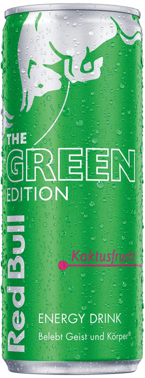 RED BULL ENERGY DRINK GREEN EDITION - 250ml x 12stk