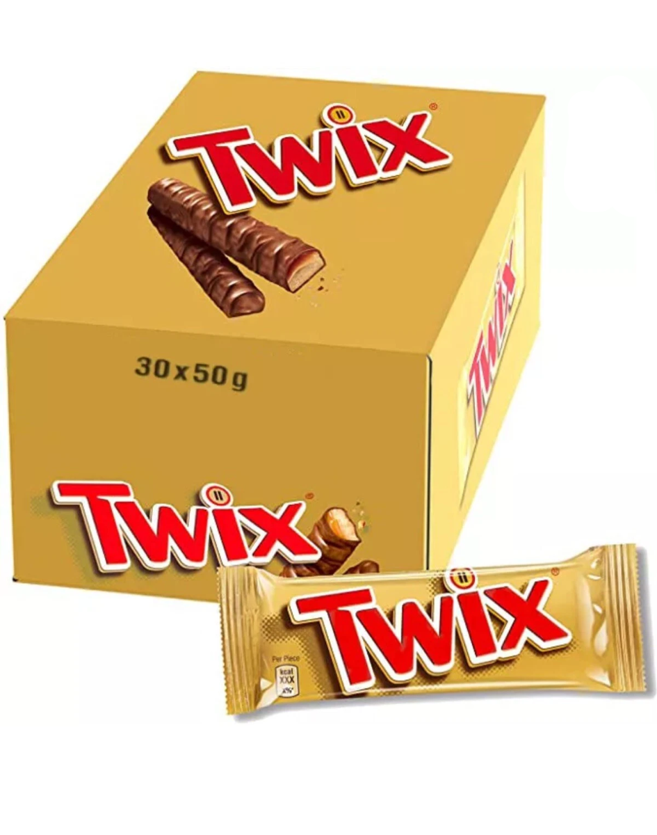 Twix Cookie Bar: Regular - 50g x 30 Stk