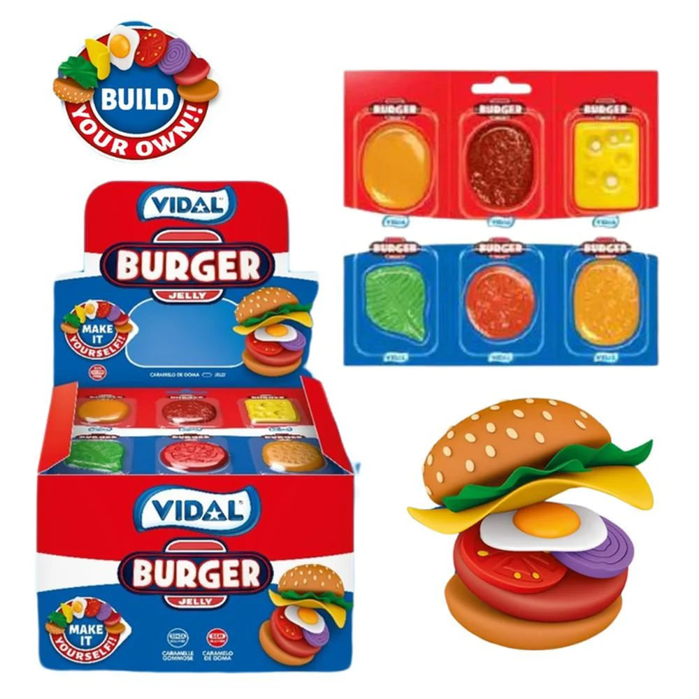 Vidal Build-A-Burger Jelly 2.33oz (66g) - 11stk