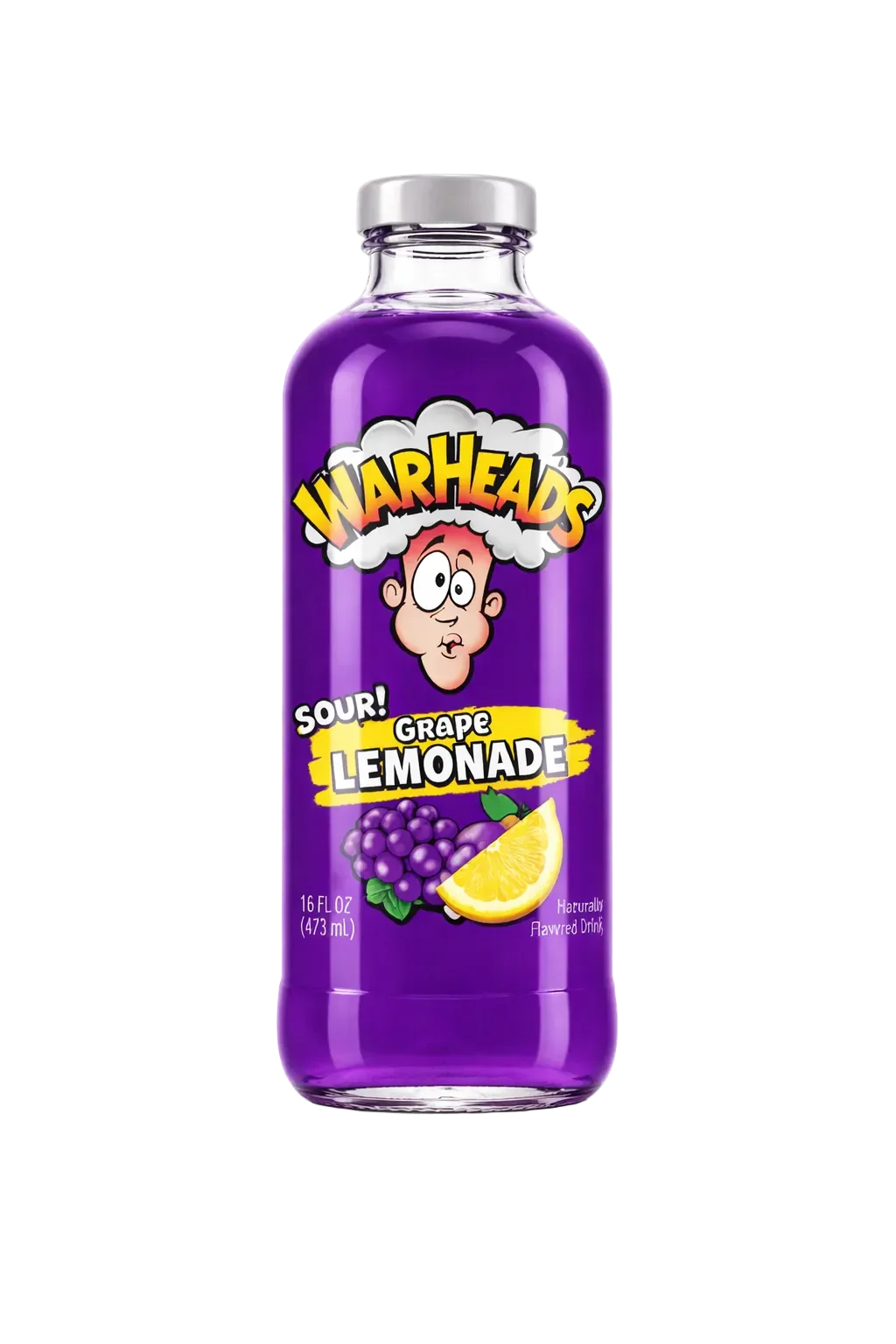 Warheads Sour Grape Lemonade 16oz (473ml) - 12stk