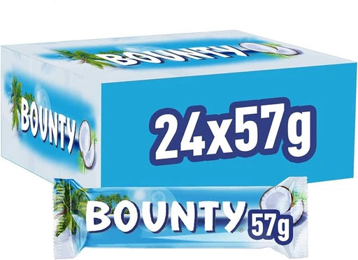 BOUNTY COCONUT WITH MILK CHOCOLATE 2STK. 57G x24