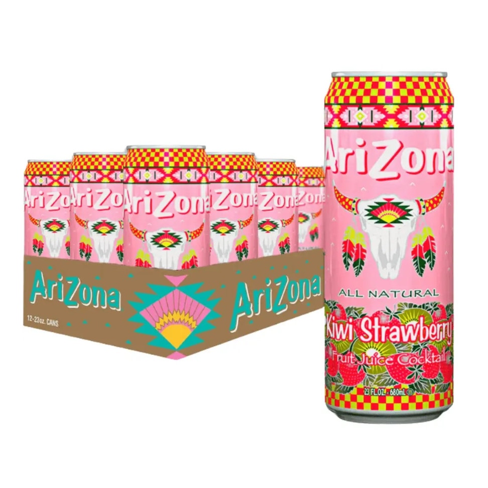 (USA) Arizona BOX: Kiwi Strawberry - 650ml x 24 Stk