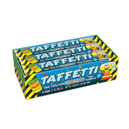 Toxic Waste Taffetti Blue Raspberry 0.7oz (20g) - 24stk