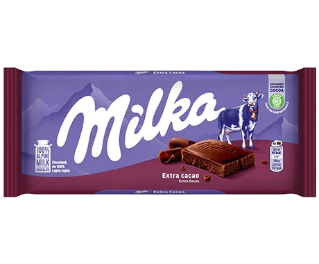 MILKA EXTRA COCOA 90G x 25stk