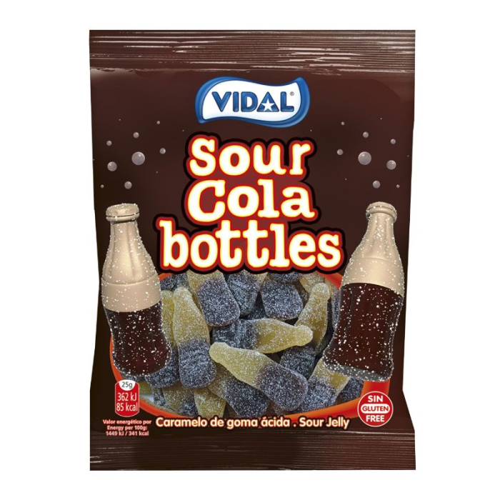 Vidal Cola Bottles 3.17oz (90g) - 14stk