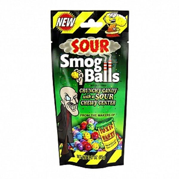 Toxic Waste Bags: Sour Smog Balls - 85g x 16 Stk