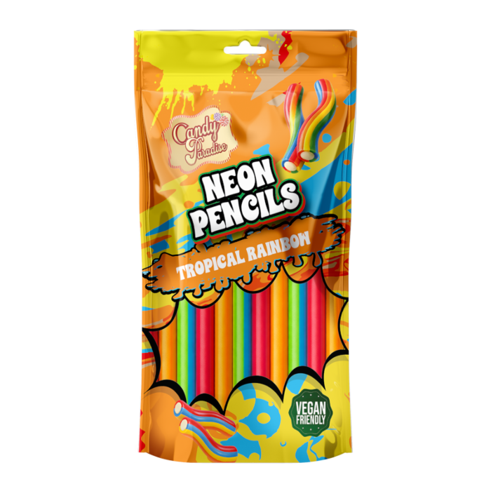 Candy Paradise Neon Pencils Tropical Rainbow 130g x 12stk