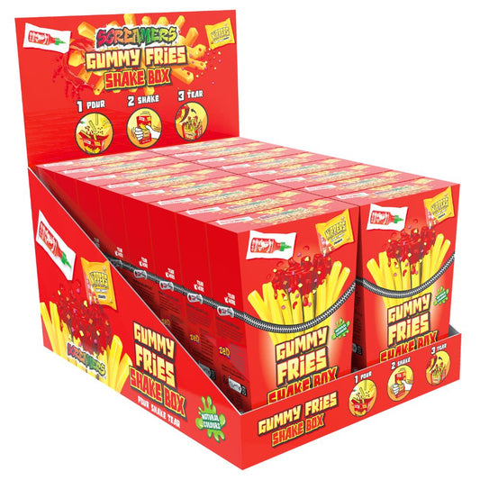 Zed Gummy Fries Shake Box - 70g x 12stk