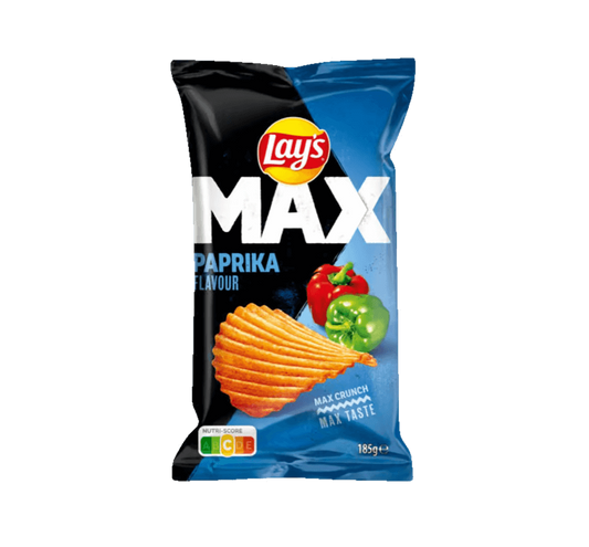 Lay's MAX Bags: Paprika - 185g x 22 Stk