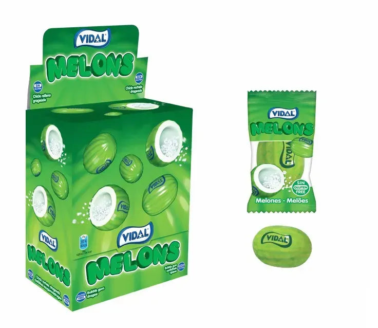 Vidal Melon Bubble Gum - 200stk
