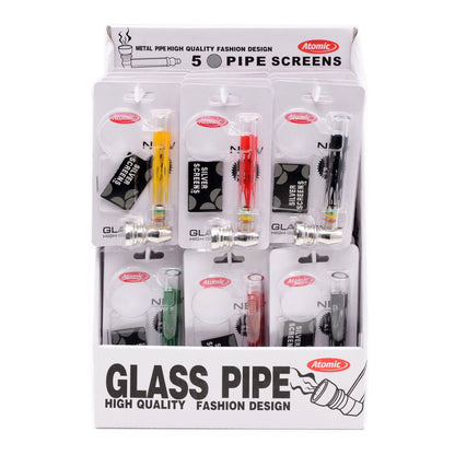 Atomic Stand Glass Pipe + 5-Screen - 24 Stk