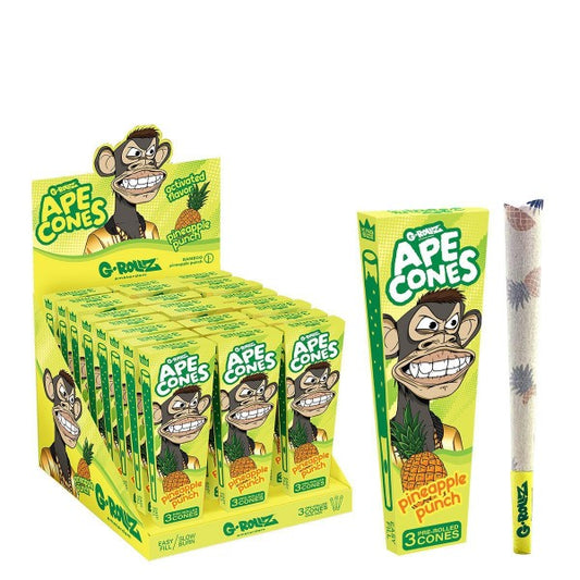 G-Rollz KS Cones Click-Activate Pineapple - 3 x 24 Stk