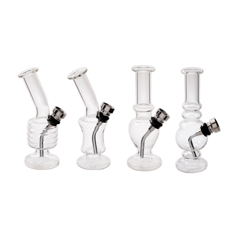 Atomic Mini Glass Bong 13cm 12Stk