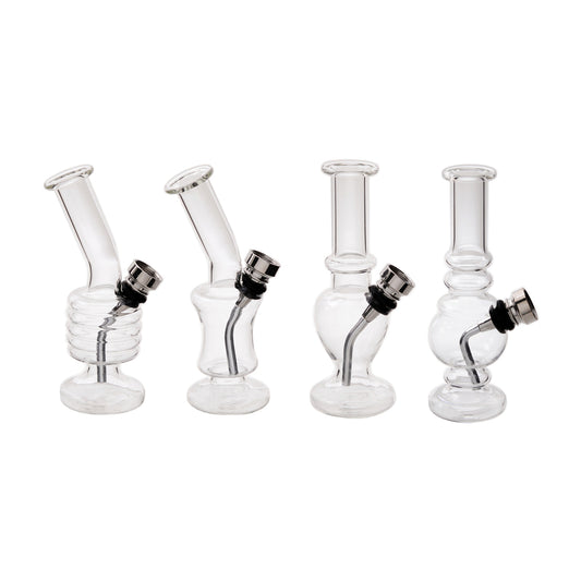Atomic Mini Glass Bong 13cm 12Stk