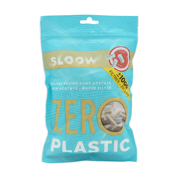 Filter Sloow Slim Zero Plastic 1000st 6Stk