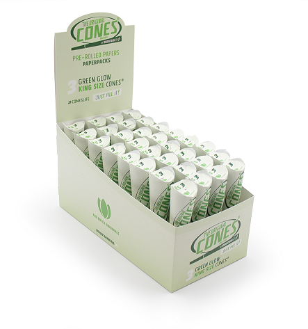 Cones Green Glow KS 3pack 32Stk
