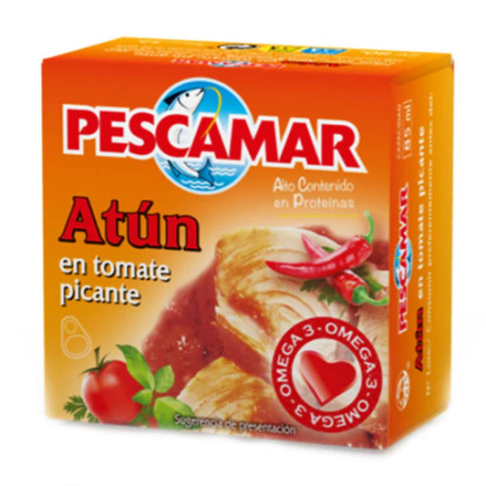 Pescamar BOX: Tuna In Tomato&Chilli - 52g x 100 Stk
