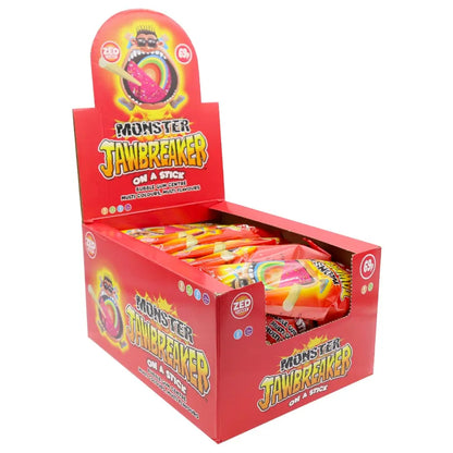 Zed Monster Jawbreaker On A Stick 60g - 20stk