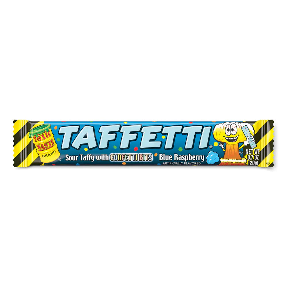 Toxic Waste Taffetti Blue Raspberry 0.7oz (20g) - 24stk