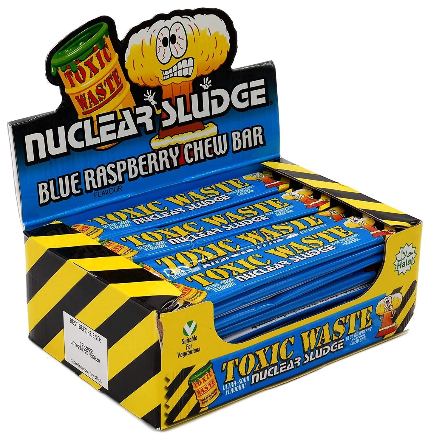 Toxic Waste Nuclear Sludge Chew Bar Blue Raspberry - 50stk