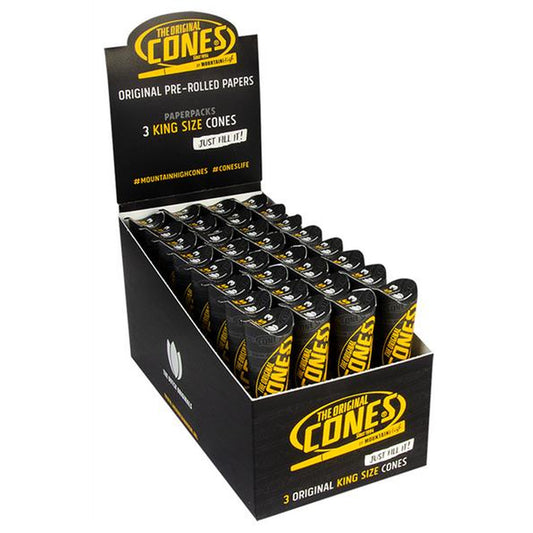 Cones Kingsize Display 3-pack 32Stk