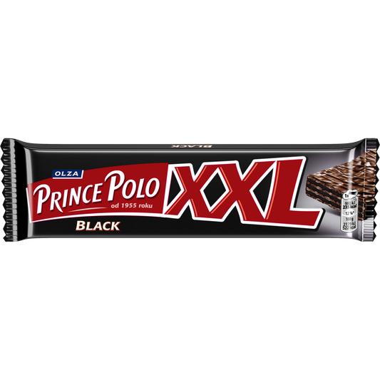 Prince Polo XXL MILK CRISPY WAFER WITH COCOA CREAM & DARK CHOCO 45G x 35stk