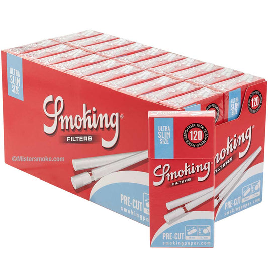 Smoking Pre-Cut Ultra Slim Filter BOX - 120 x 20 Stk