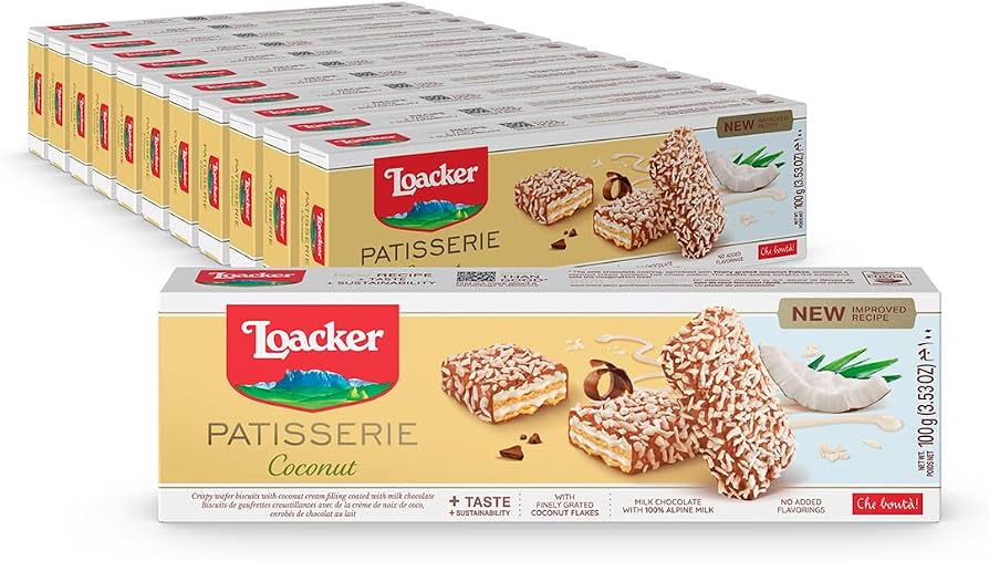 XXL CRISPY WAFER WITH COCONUT CREAM & MILK CHOCO 45G x 35stk